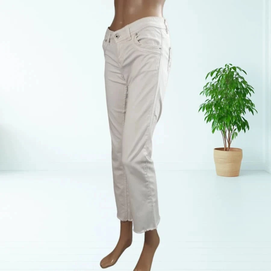 Kaporal model slam jeans - straight cropped cut - low waist - stretchy - impeccable white – photo 6